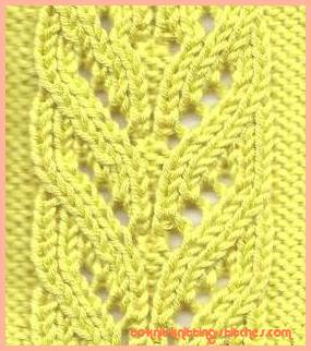 Cascading Leaves Lace Pattern - Easy stitch pattern for ...