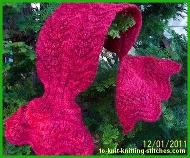 Moonshine Neck Wrap - a free knit scarf pattern - Crystal Palace