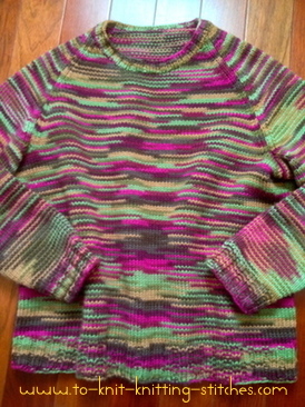 Woman Pullover Raglan Sweater For Beginner - Free Knitting ...