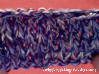 bind off knit row