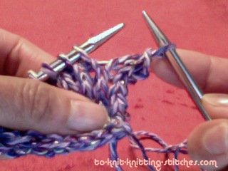 bind off knit slip stitch off needle