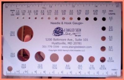 needle and hook gauge measurement