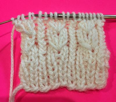 butterfly loop knitting stitch