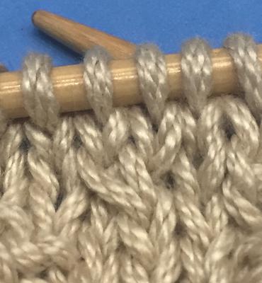 left twist knitting stitch