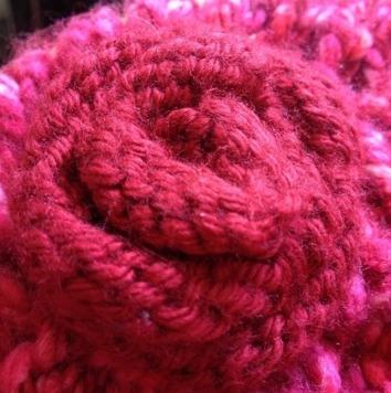 knitted rose