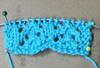 sample knitting of lace
