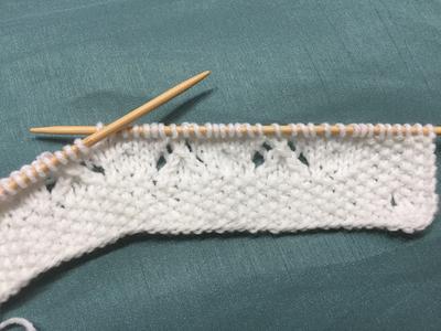 right side of sweater with buttonhole band