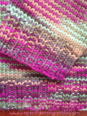 closeup ribbing of raglan sweater