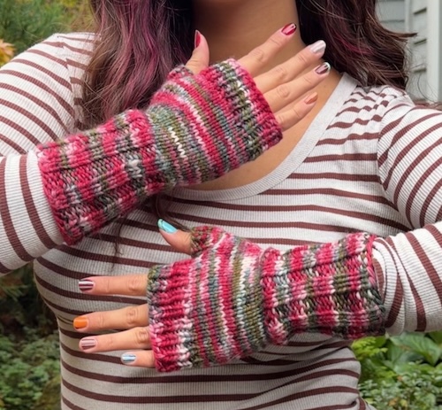 fingerless mittens