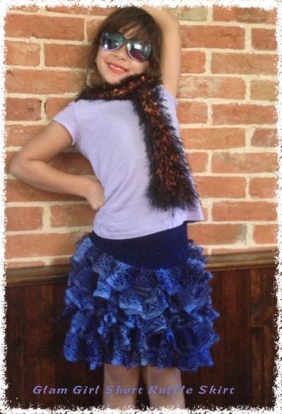 A short ruffle skirt knitting pattern for girls.  The pattern is for sale at $5.00 and it's easy to knit. See more details.