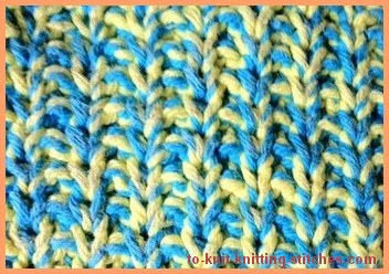 knitted mop cover slip stitch