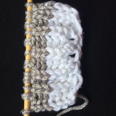 Brioche Stitch Knitting Sample