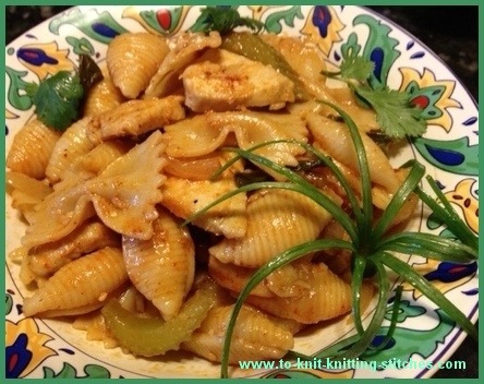 Thai macaroni with chicken