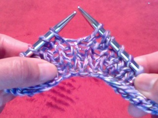 yarn over slip off stitch